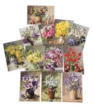 Anne Cotterill Flower Art Postcard Set of 12